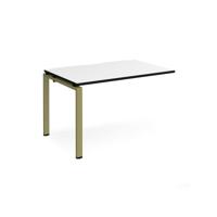 Adapt add on unit single 1200mm x 800mm - green frame, white top, black edge
