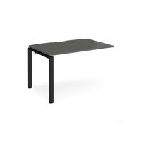 Adapt add on unit single 1200mm x 800mm - black frame, storm grey top