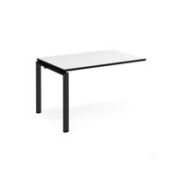 Adapt add on unit single 1200mm x 800mm - black frame, white top, black edge