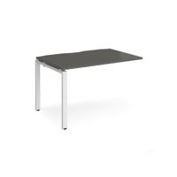 Adapt add on unit single 1200mm x 800mm - white frame, storm grey top