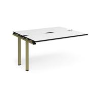 Adapt add on unit single 1400mm x 1200mm - green frame, white top, black edge