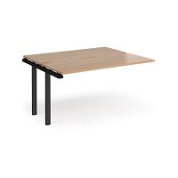 Adapt add on unit single 1400mm x 1200mm - black frame, beech top