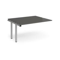 Adapt add on unit single 1400mm x 1200mm - silver frame, storm grey top