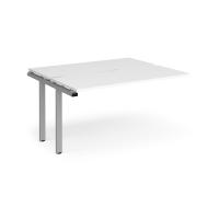 Adapt add on units back to back 1400mm x 1200mm - silver frame, white top