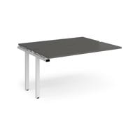 Adapt add on unit single 1400mm x 1200mm - white frame, storm grey top