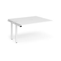 Adapt add on units back to back 1400mm x 1200mm - white frame, white top