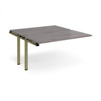 Adapt add on unit single 1400mm x 1600mm - green frame, grey oak top