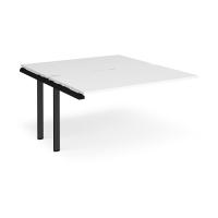 Adapt add on unit single 1400mm x 1600mm - black frame, white top