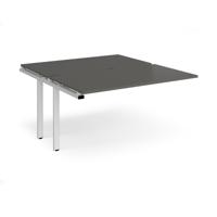 Adapt add on unit single 1400mm x 1600mm - white frame, storm grey top