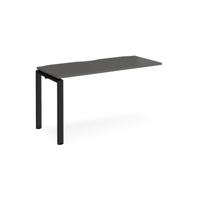 Adapt add on unit single 1400mm x 600mm - black frame, storm grey top