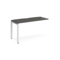 Adapt add on unit single 1400mm x 600mm - white frame, storm grey top