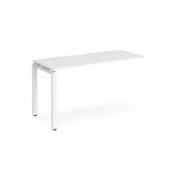 Adapt add on unit single 1400mm x 600mm - white frame, white top