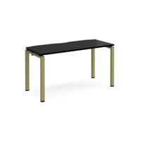 Adapt single desk 1400mm x 600mm - green frame, black top