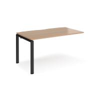 Adapt add on unit single 1400mm x 800mm - black frame, beech top