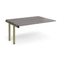 Adapt add on unit single 1600mm x 1200mm - green frame, grey oak top