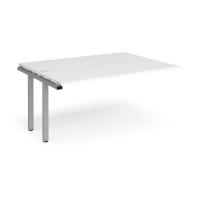 Adapt add on units back to back 1600mm x 1200mm - silver frame, white top