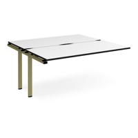 Adapt add on unit single 1600mm x 1600mm - green frame, white top, black edge