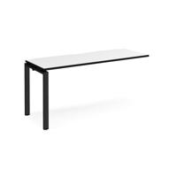 Adapt add on unit single 1600mm x 600mm - black frame, white top, black edge