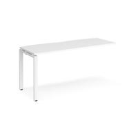 Adapt add on unit single 1600mm x 600mm - white frame, white top