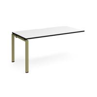 Adapt add on unit single 1600mm x 800mm - green frame, white top, black edge