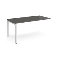 Adapt add on unit single 1600mm x 800mm - white frame, storm grey top