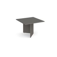 Arrow head leg square extension table 1000mm x 1000mm - Onyx Grey
