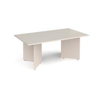 Arrow head leg rectangular boardroom table 1800mm x 1000mm - Light Grey