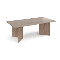 Arrow head leg rectangular boardroom table 2000mm x 1000mm - Barcelona Walnut