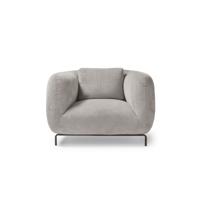 Ebony single sofa chair in warm grey