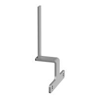 Screen bracket for the ends of back to back Adapt and Fuze desks - silver