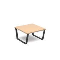 Encore modular coffee table with black sled frame - kendal oak