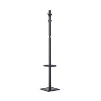 Epsilon coat stand with 4 coat hooks and 4 umbrella hooks - Black