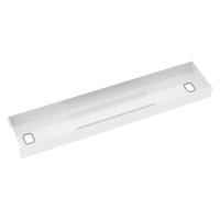 Elev8 lower cable channel with cover for back-to-back 1600mm desks - white