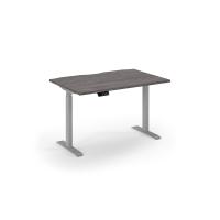 Elev8 Eco 1200w desk Elev8 Eco straight sit-stand desk 1200mm x 800mm - silver frame, grey oak top
