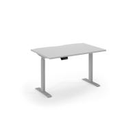 Elev8 Eco 1200w desk Elev8 Eco straight sit-stand desk 1200mm x 800mm - silver frame, white top