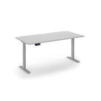 Elev8 Eco 1600w desk Elev8 Eco straight sit-stand desk 1600mm x 800mm - silver frame, white top