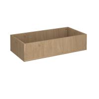 Flux modular storage double wooden planter box - kendal oak
