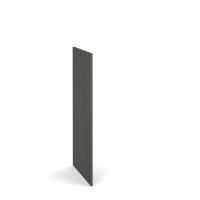 Flux single side finishing panel for 1300mm high locker - onyx grey