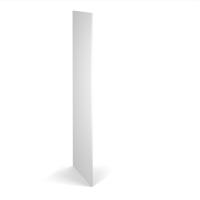 Flux single side finishing panel for 1700mm high locker - white