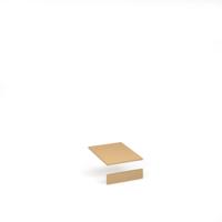 Flux top and plinth finishing panels for single locker units 400mm wide - sand yellow