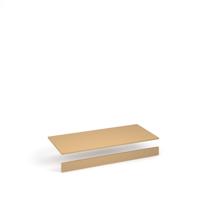 Flux top and plinth finishing panels for triple locker units 1200mm wide - sand yellow