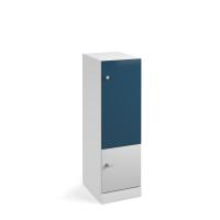 Flux 1300mm high lockers with two doors (larger upper door) - cam lock