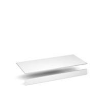 Flux top and plinth finishing panels for triple locker units 1200mm wide - misty blue