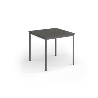 Flexi 25 square table with graphite frame 800mm x 800mm - Onyx Grey