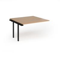 Connex Goal-Post 1200 x 1200 x 725mm Back to Back Add On Bay - Black Frame / Beech Top