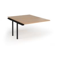 Connex Goal-Post 1200 x 1600 x 725mm Back to Back Add On Bay - Black Frame / Beech Top