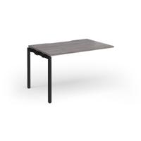Connex Goal-Post 1200 x 800 x 725mm Single Add On Bay - Black Frame / Grey Oak Top