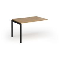 Connex Goal-Post 1200 x 800 x 725mm Single Add On Bay - Black Frame / Oak Top