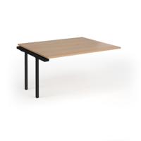 Connex Goal-Post 1400 x 1200 x 725mm Back to Back Add On Bay - Black Frame / Beech Top