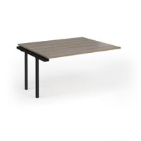 Connex Goal-Post 1400 x 1200 x 725mm Back to Back Add On Bay - Black Frame / Nebraska Oak Top